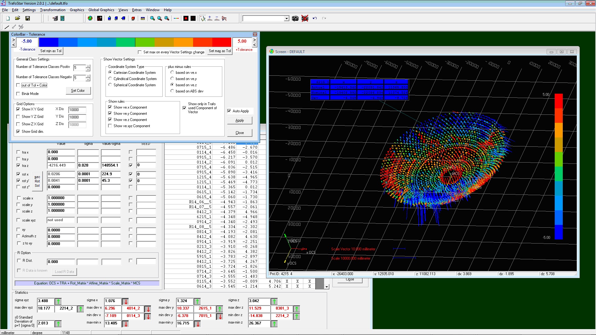 TrafoStar 3D transformation graphics